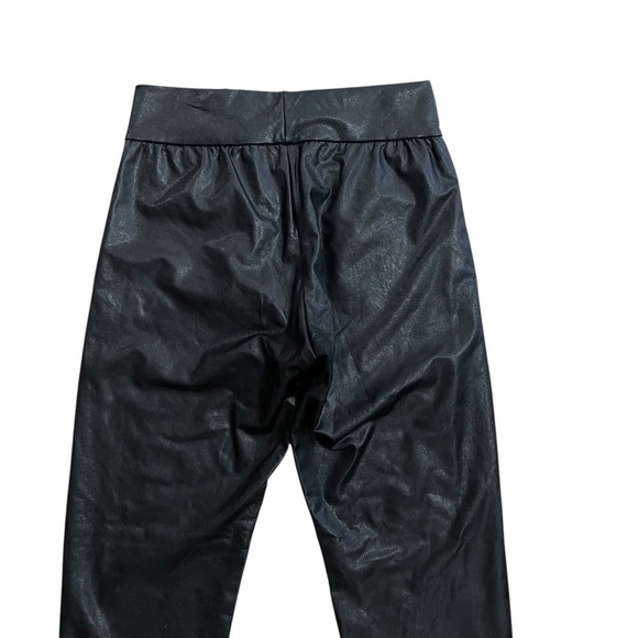 Commando Faux Leather Jogger Pants Black Size Small Stretch Pockets - Picture 4 of 8